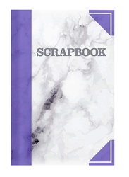 Silvine Marble Print Scrapbook, 120 GSM, 40 Sheets, Blue/Grey