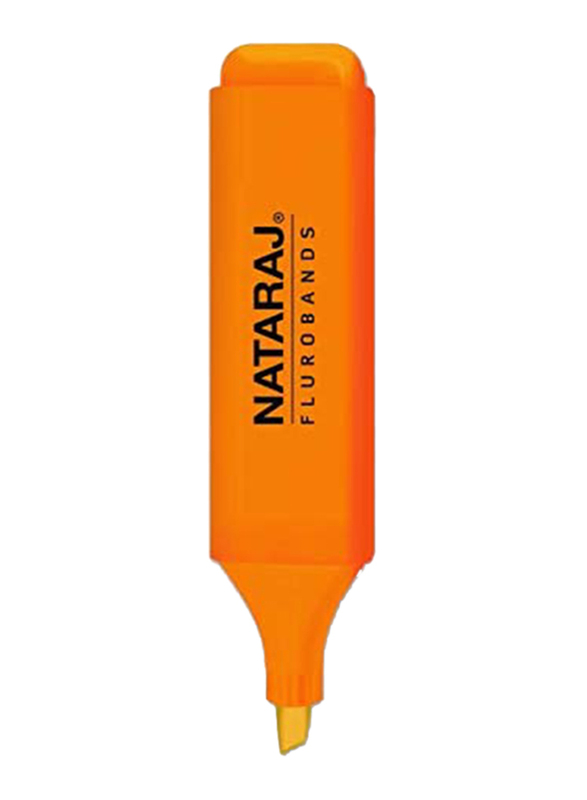 Nataraj Chisel Tip Highlighter, 2.5mm, Orange