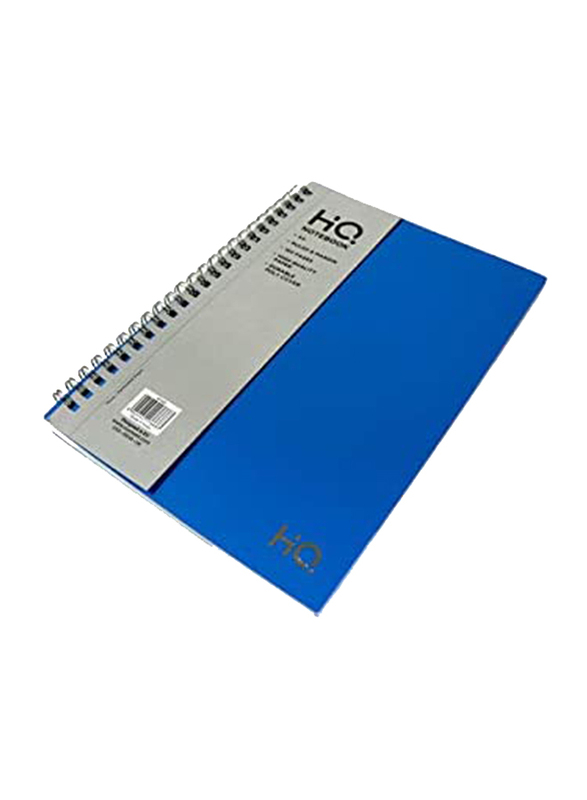 Navneet HQ Poly Wiro Notebook, 80 Sheets, A5 Size, Blue