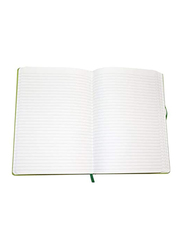 Navneet HQ Journal Casebound PU Notebook, 96 Sheets, A5 Size, Green