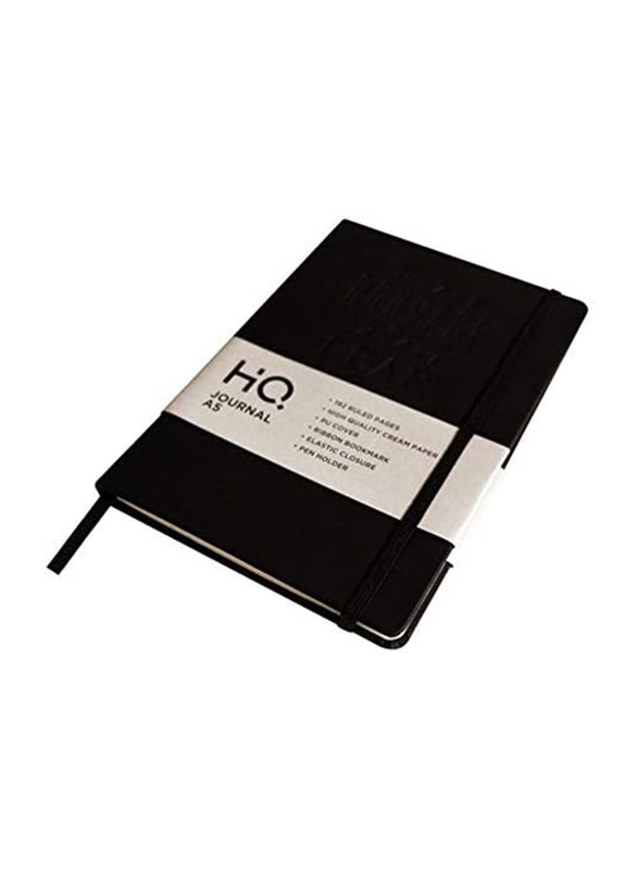 Navneet HQ PU Casebound Journal, 96 Sheets, A5 Size, Black