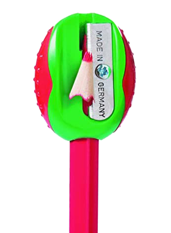 Kores 2-Piece Plastic Beetle Single Sharpener, Pink/Green