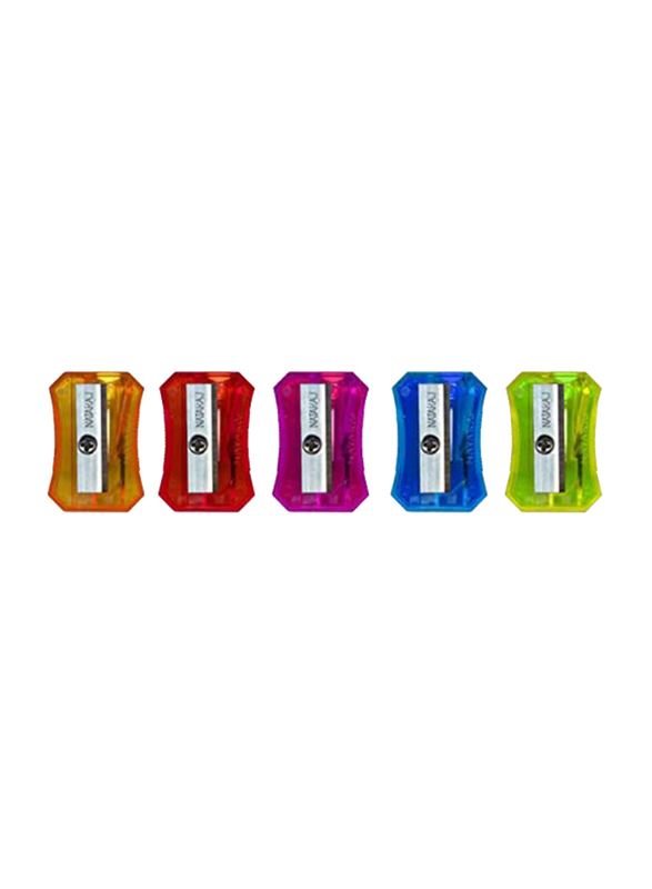 Nataraj 20-Piece Neon Sharpener in Jar, Multicolour