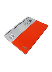 Navneet HQ Poly Wiro Notebook, 80 Sheets, A5 Size, Orange