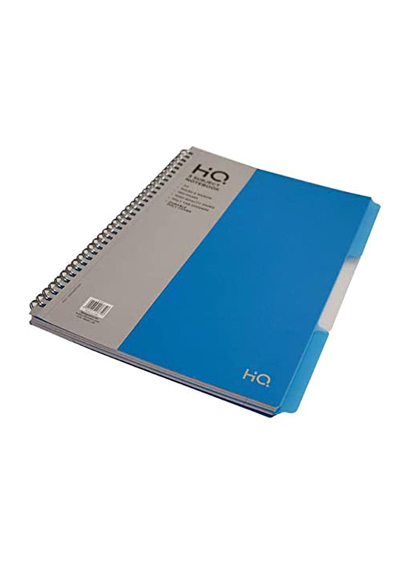 Navneet HQ Poly 3 Subject Notebook, 100 Sheets, A4 Size, Blue
