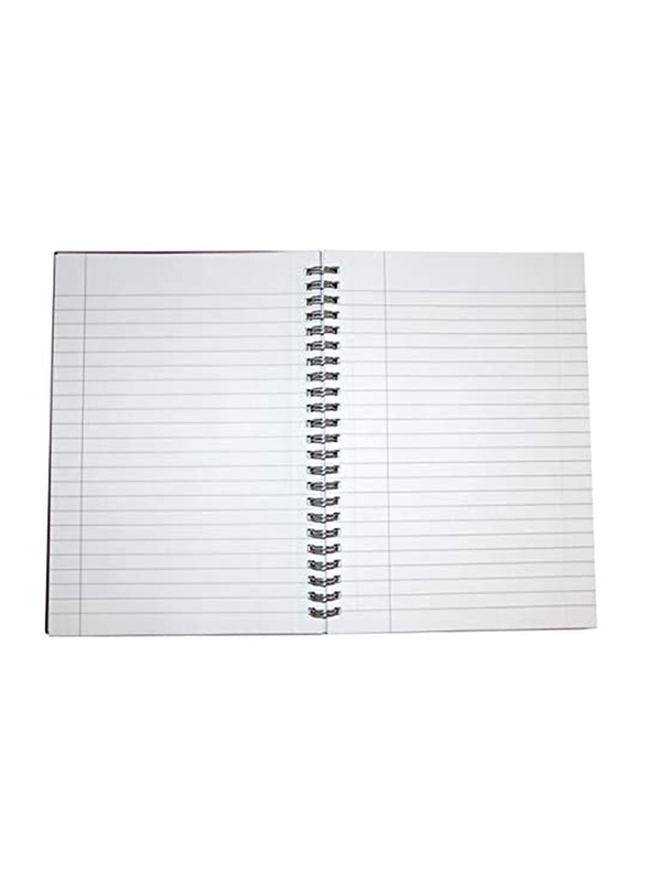 Navneet HQ Poly Wiro Notebook, 80 Sheets, A5 Size, Red