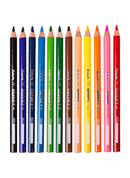 كوريس كولوريس أقلام الرصاص الملونة جمبو مثلثة الشكل، 12 قطعة، متعدد الألوان
