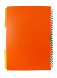 Navneet HQ Poly 3 Subject Notebook, 100 Sheets, A4 Size, Orange
