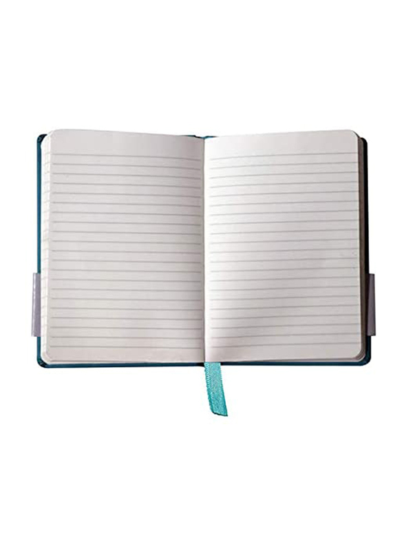Navneet HQ Journal Casebound PU Notebook, 96 Sheets, A6 Size, Blue