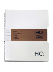 Navneet HQ Wiro Executive Poly 5 Subject Notebook, 150 Sheets, B5 Size, White
