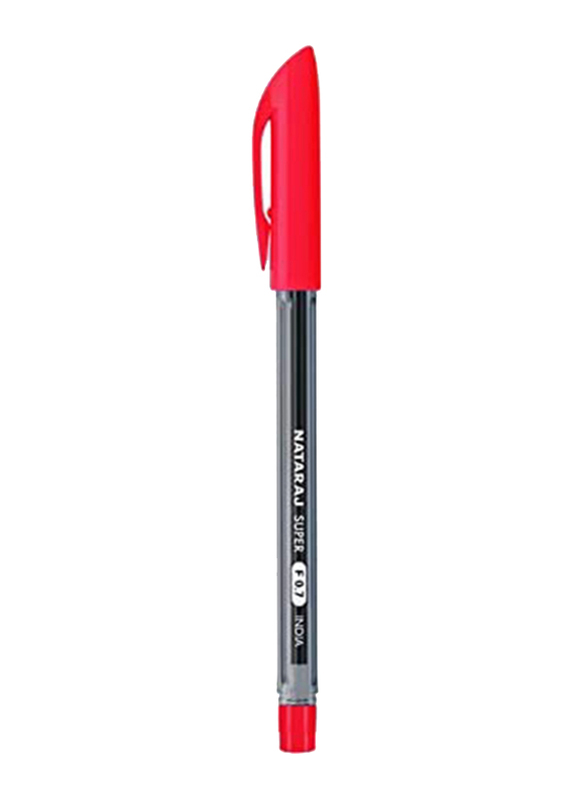 Nataraj 50-Piece Super Fine Ballpoint Pen Set, 0.7mm, Red