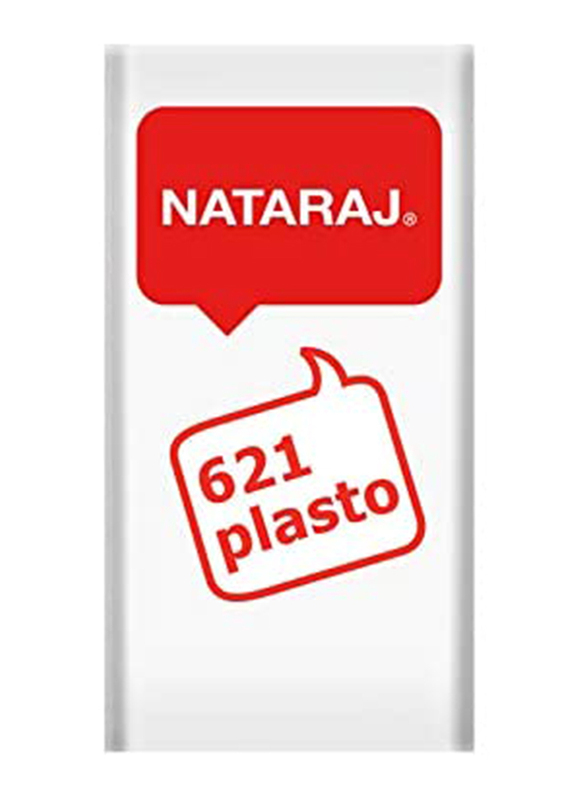 ناتاراج 621 ممحاة بلاستو 20 قطعة، أبيض