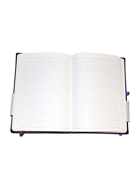 Navneet HQ Journal Casebound PU Notebook, 96 Sheets, A5 Size, Purple