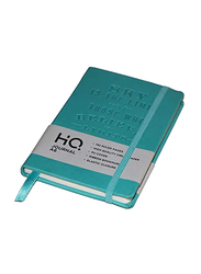 Navneet HQ Journal Casebound PU Notebook, 96 Sheets, A6 Size, Blue