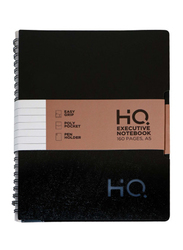 Navneet HQ Executive Notebook, 80 Sheets, A5 Size, Black
