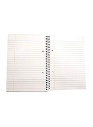 نافنيت، دفتر بسلك، 80 ورقة، مقاس A5، أبيض / أزرق