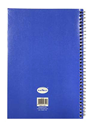 نافنيت، دفتر بسلك، 80 ورقة، مقاس A5، أبيض / أزرق