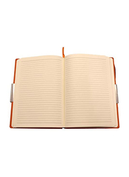 نافنيت اتش كيو جورنال دفتر بغلاف من مادة الفينيل الصلبة، 80 ورقة، مقاس A5، برتقالي