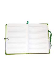 Navneet HQ Journal Casebound PU Notebook, 96 Sheets, A6 Size, Green