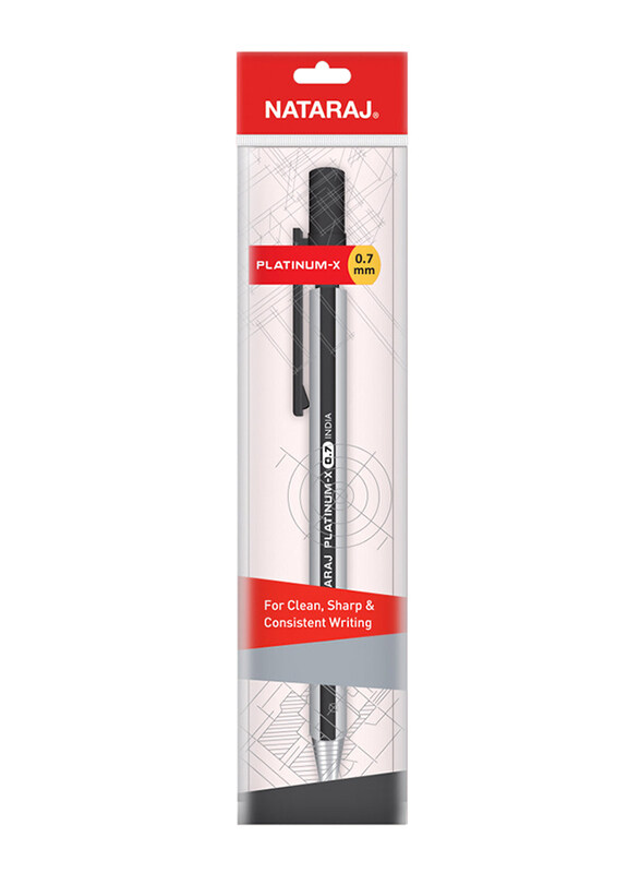 

Nataraj Platinum-X Mechanical Pencil, 0.7mm, Silver