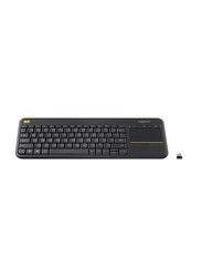 Logitech K400 Plus Wireless English Touch Keyboard, Black