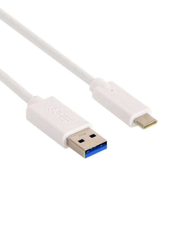 Sandberg 2-Meter USB Type-C 3.1 Cable, USB Type-A 3.0 Male to USB Type-C 3.1 for USB Type-C Devices, White