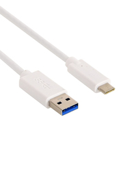 Sandberg 2-Meter USB Type-C 3.1 Cable, USB Type-A 3.0 Male to USB Type-C 3.1 for USB Type-C Devices, White