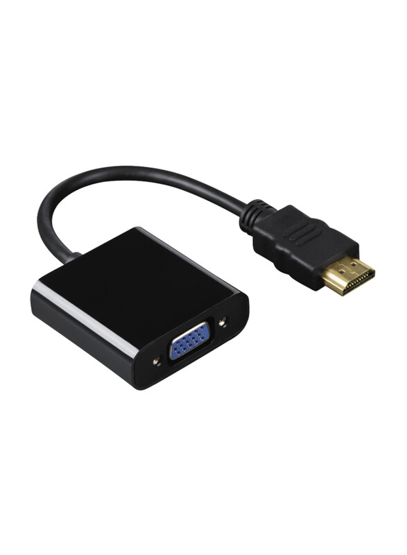 Hama HDMI Converter, VGA Female to HDMI for Laptop/Monitor/TV, Black