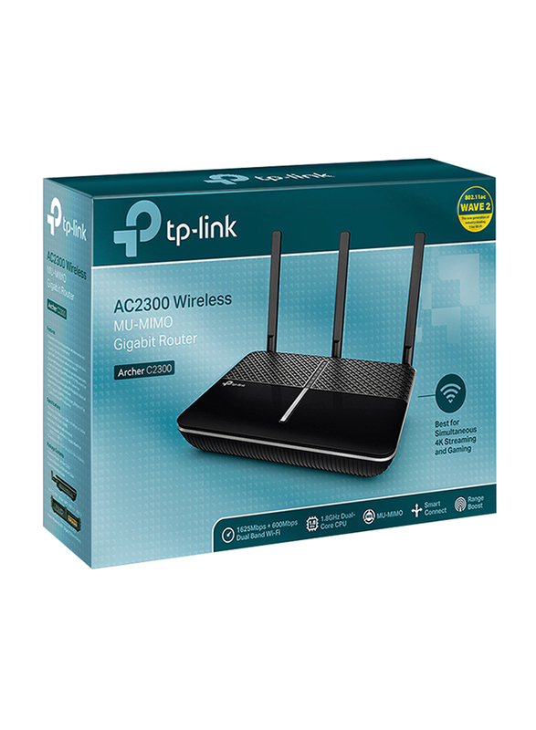 TP Link Archer Mu-mimo Wireless Gigabit Router AC2300, Black