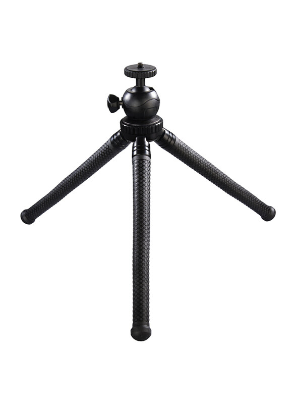 Hama FlexPro Tripod for Smartphone, GoPro & Photo Cameras, 27 cm, Black