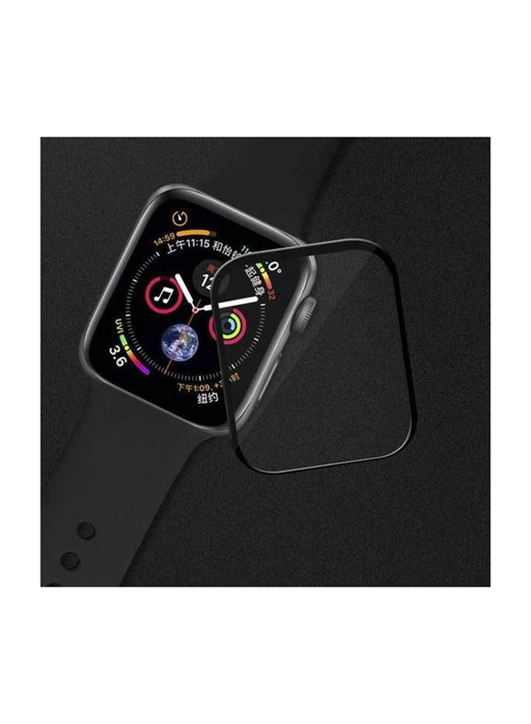 Mobogenie Tempered Glass for Apple Watch 42mm/44mm, Black/Clear