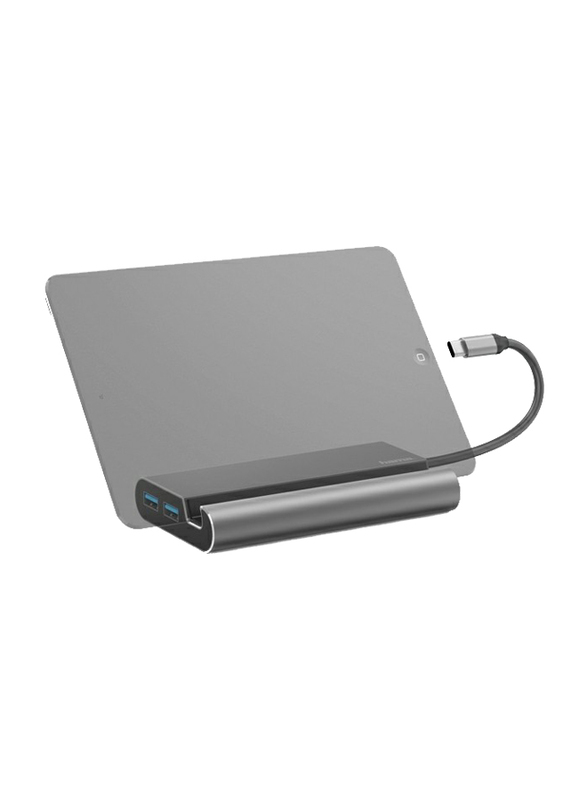 Hama 7-in-1 USB Type-C Docking Station for PC and Notebooks, Grey