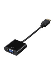 Hama HDMI Converter, VGA Female to HDMI for Laptop/Monitor/TV, Black