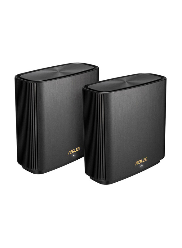 Asus AX6600 Wireless Mesh Wi-Fi System Tri-Band, 2-Pack, XT8 ZenWiFi, Charcoal Black