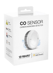 Fibaro Carbon Monoxide Detector CO Sensor Home Kit, White