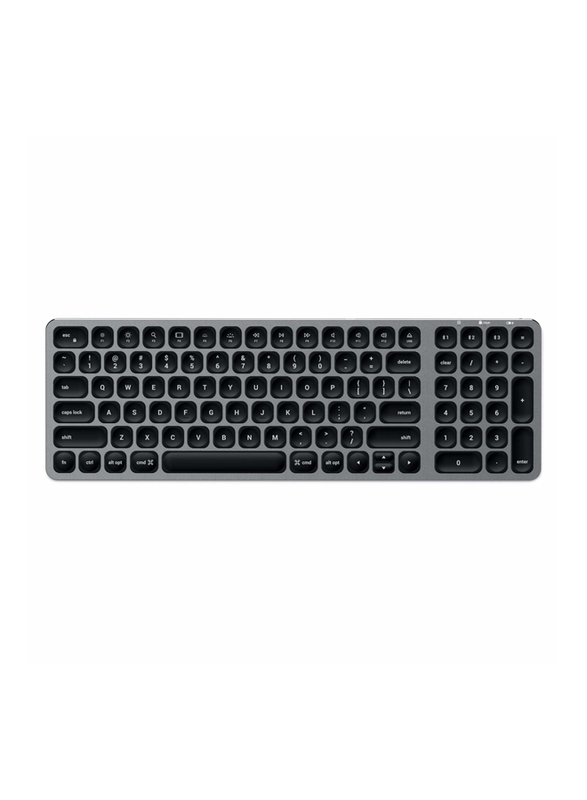 Satechi Compact Backlit Bluetooth Wireless English Keyboard, Space Grey