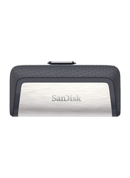 SanDisk 256GB Ultra Dual Drive USB Type-C Flash Drive, Silver/Black