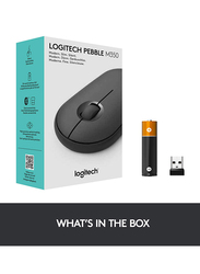 Logitech Pebble M350 Wireless Optical Mouse, White