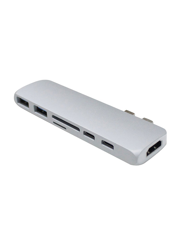 HyperDrive Pro 8-in-2 USB-C Hub for USB-C for Apple MacBook Pro/Air, Silver