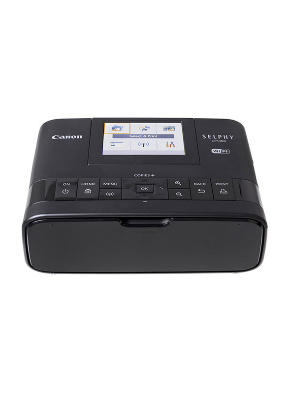 Canon Selphy CP1300 Compact Photo Printer, Black