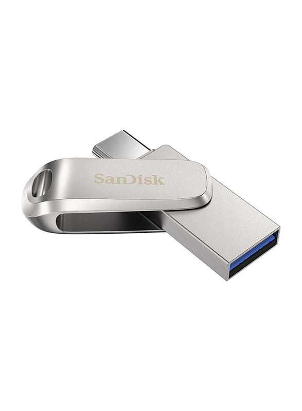 SanDisk 1TB Ultra Dual Drive Luxe USB Flash Drive, Silver