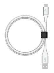 Belkin 2-Meter Boost Charge Braided USB-C Cable, USB Type A Male to USB Type-C for Smartphones, White