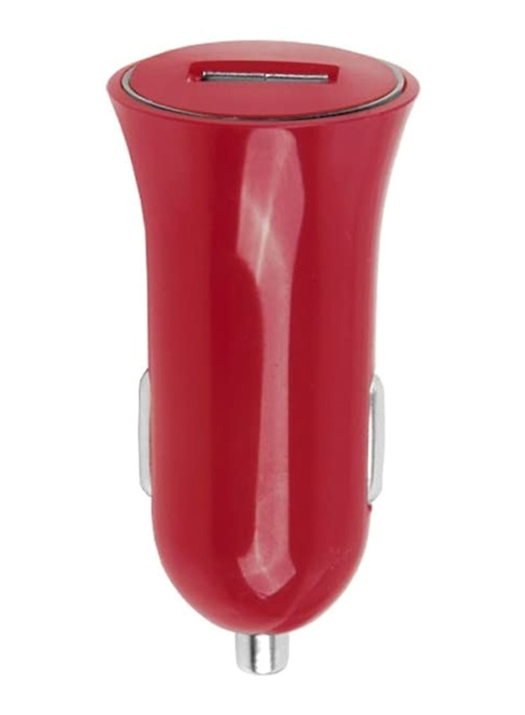 Muvit Spring 1A USB Car Charger, Red