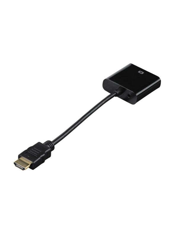 Hama HDMI Converter, VGA Female to HDMI for Laptop/Monitor/TV, Black