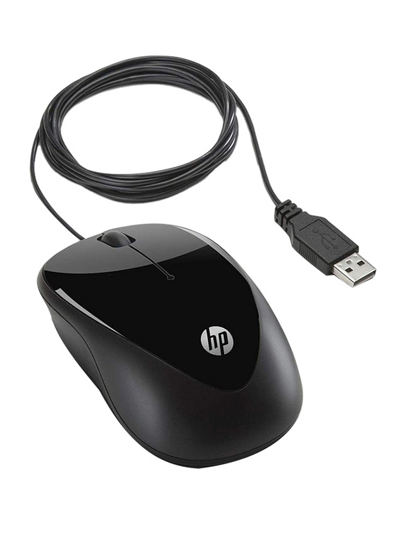 HP X1000 Wired Optical Mouse, Black