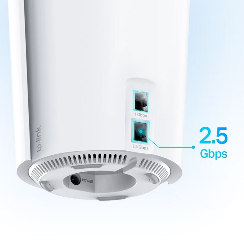 TP-Link 2-Piece Deco X90 AX6600 Whole Home Mesh Wi-Fi System Set, 2-Pack, White