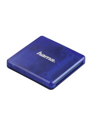 Hama USB 2.0 Multi Card Reader, SD/MicroSD/CF, Blue