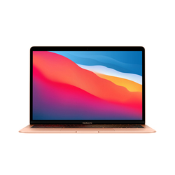 Apple MacBook Air Laptop, 13" Retina Display, Apple M1 Chip 8-Core, 256GB SSD, 8GB RAM, Apple 7-Core GPU, EN/AR KB w/TB, macOS, MGND3AB/A, Gold