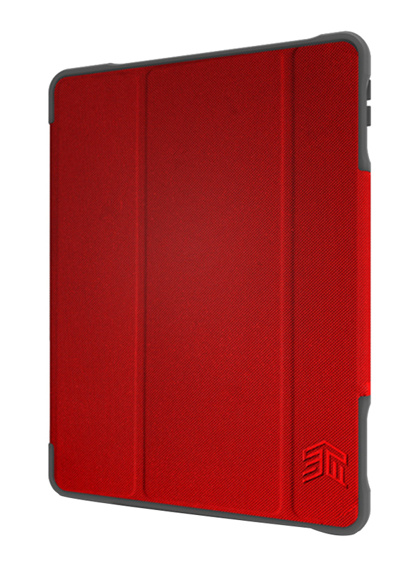 STM Apple iPad 10.2-inch 7th Generation Dux Plus Duo Tablet Flip Cover, Red