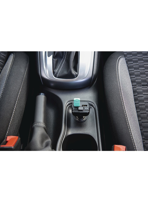 Hama FM Transmitter with AUX-IN+ USB-IN, Black